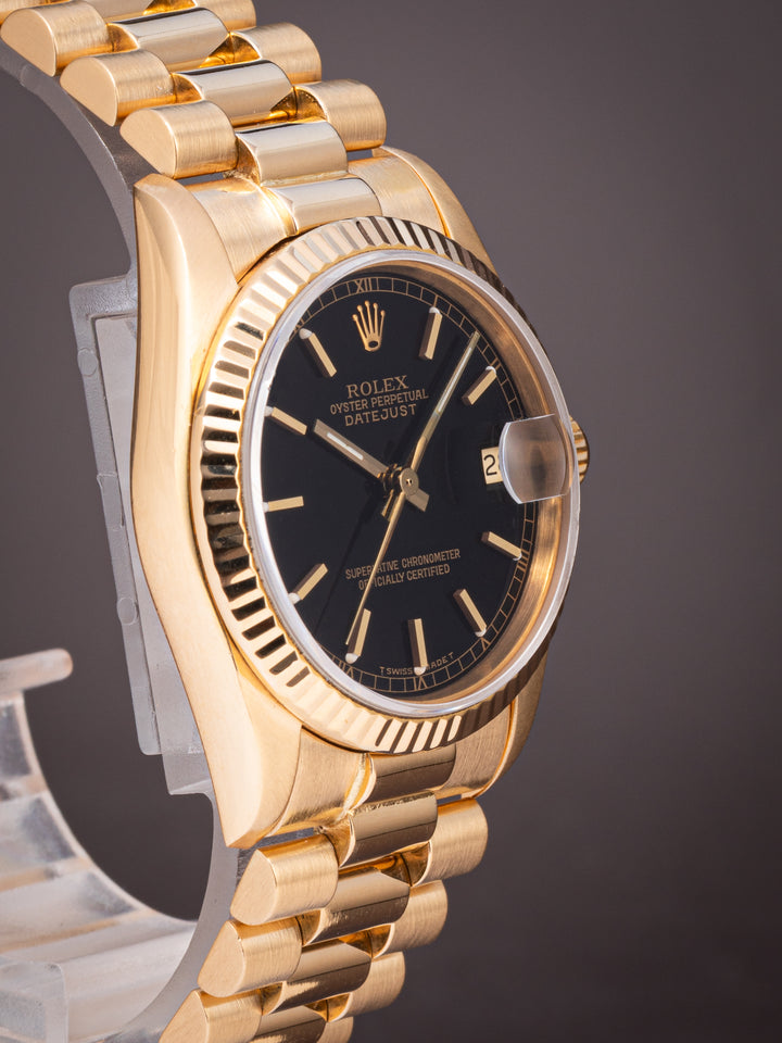 Rolex 18k Yellow Gold Women's Datejust (68278)