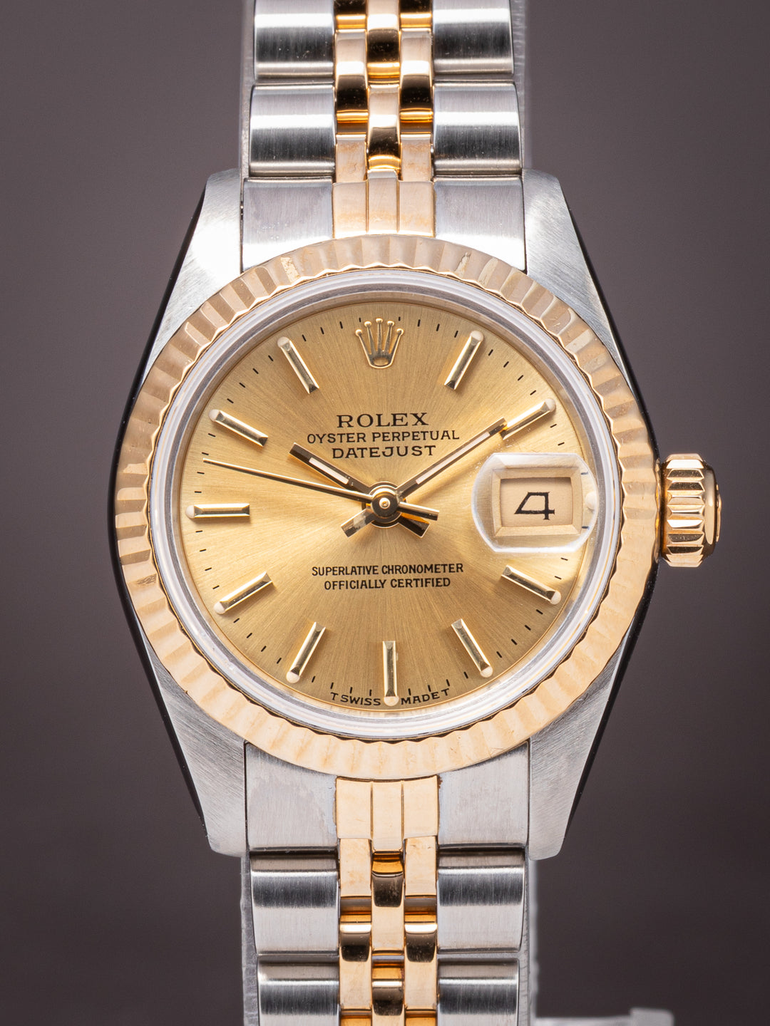 Rolex Stainless Steel and 18k Yellow Gold Women's Datejust (69173)