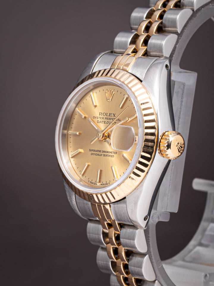 Rolex Stainless Steel and 18k Yellow Gold Women's Datejust (69173)