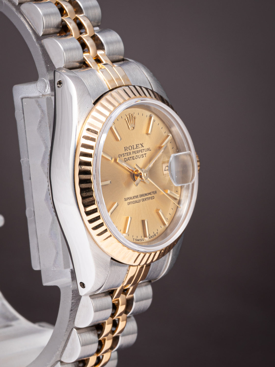 Rolex Stainless Steel and 18k Yellow Gold Women's Datejust (69173)