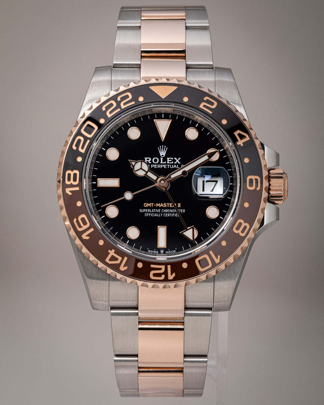 Rolex Stainless Steel and 18k Rose Gold GMT-Master II (126711CHNR)