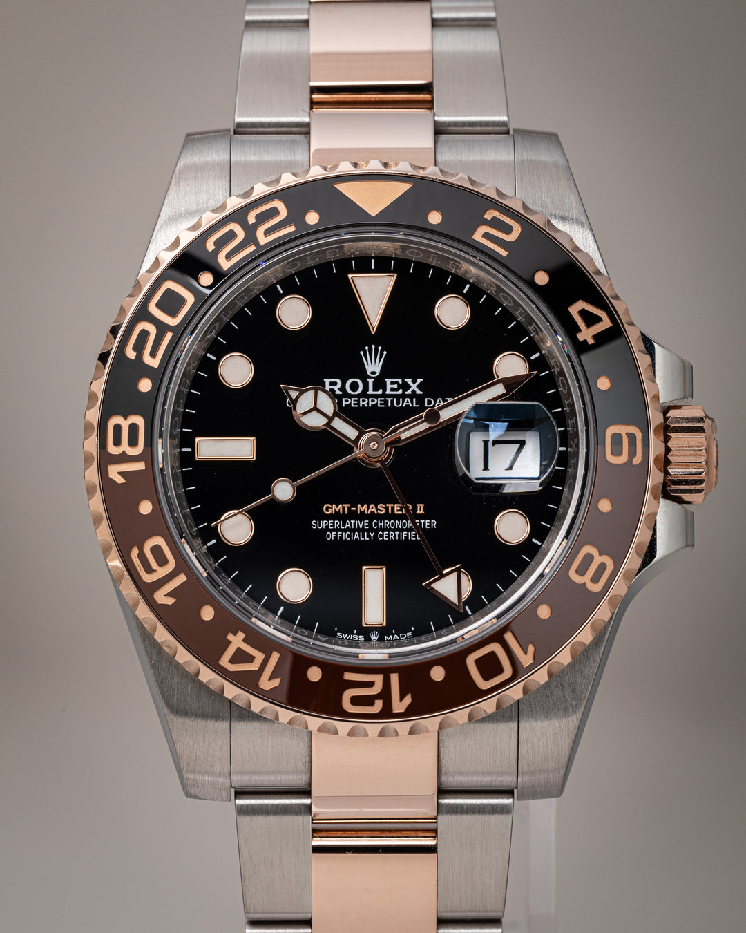 Rolex Stainless Steel and 18k Rose Gold GMT-Master II (126711CHNR)