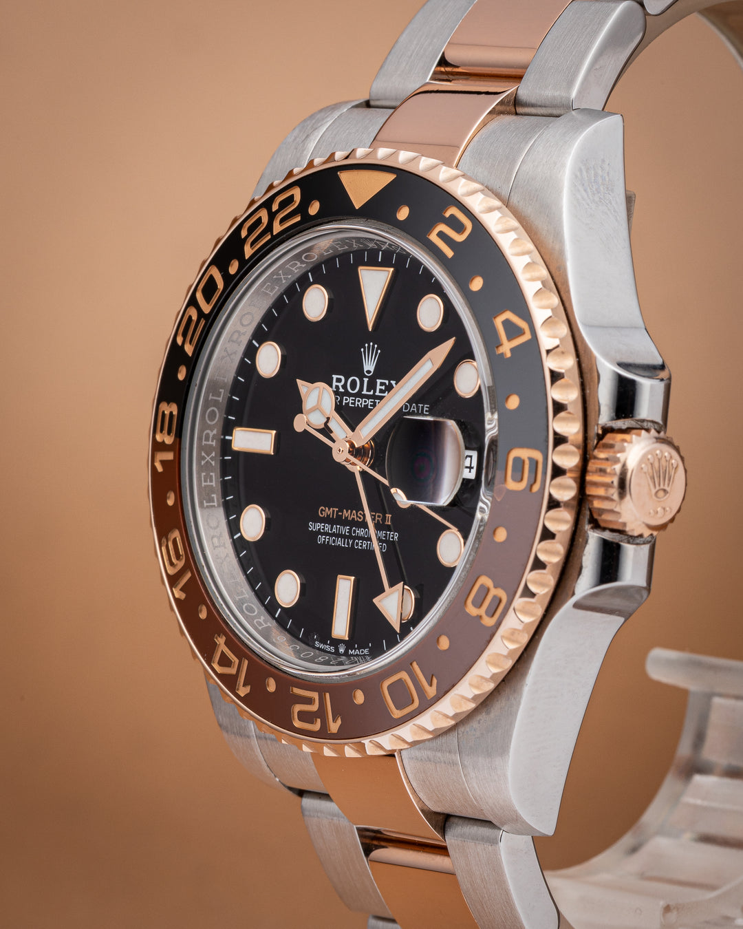 Rolex Stainless Steel and 18k Rose Gold GMT-Master II (126711CHNR)