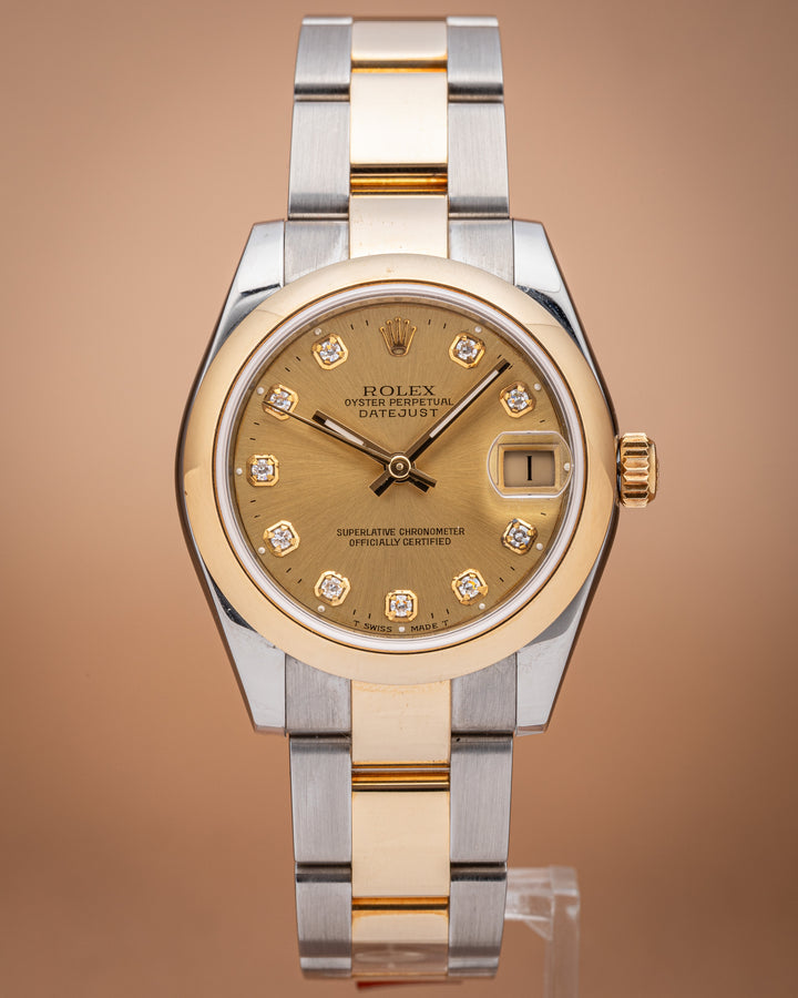 Rolex Stainless Steel and 18k Yellow Gold Women's Datejust (178243)