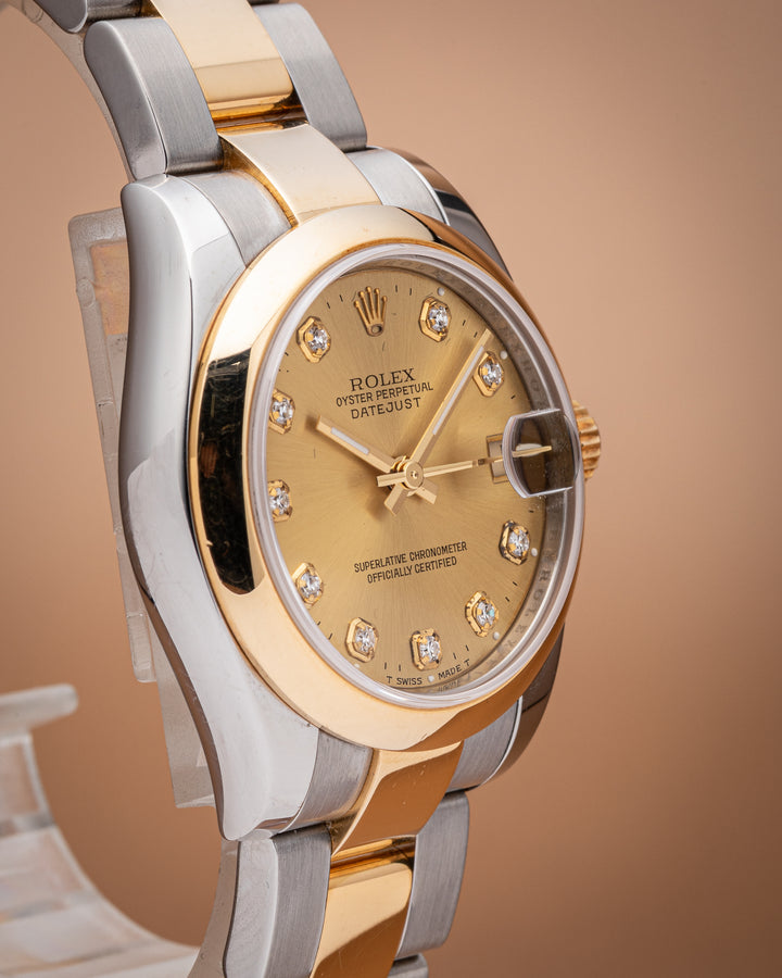 Rolex Stainless Steel and 18k Yellow Gold Women's Datejust (178243)