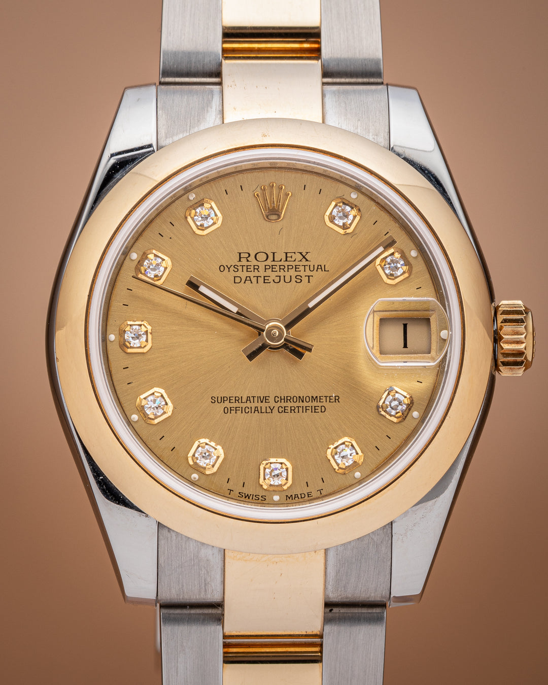 Rolex Stainless Steel and 18k Yellow Gold Women's Datejust (178243)