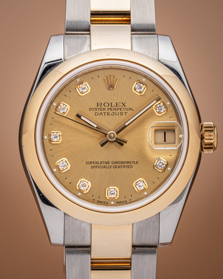 Rolex Stainless Steel and 18k Yellow Gold Women's Datejust (178243)