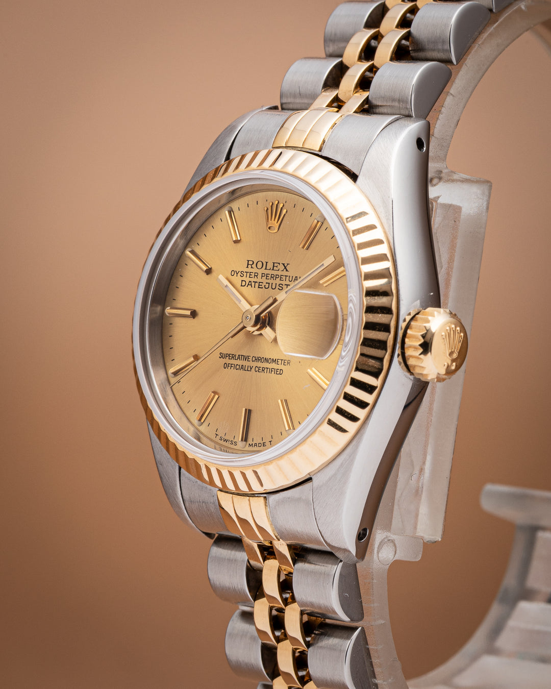 Rolex Stainless Steel and 18k Yellow Gold Women's Datejust (69173)