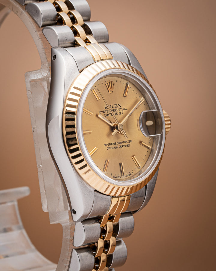 Rolex Stainless Steel and 18k Yellow Gold Women's Datejust (69173)