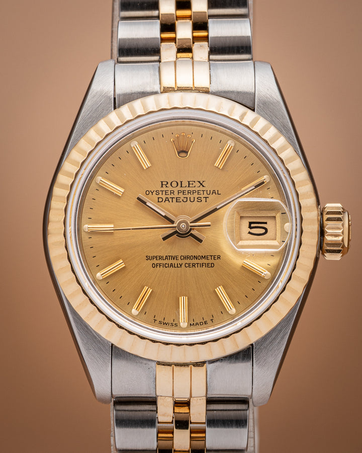 Rolex Stainless Steel and 18k Yellow Gold Women's Datejust (69173)