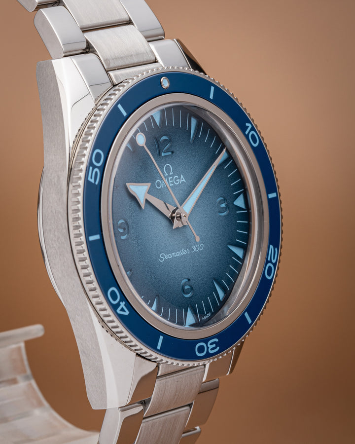Omega Stainless Steel Seamaster 300 "Summer Blue" (234.30.41.21.03.002)