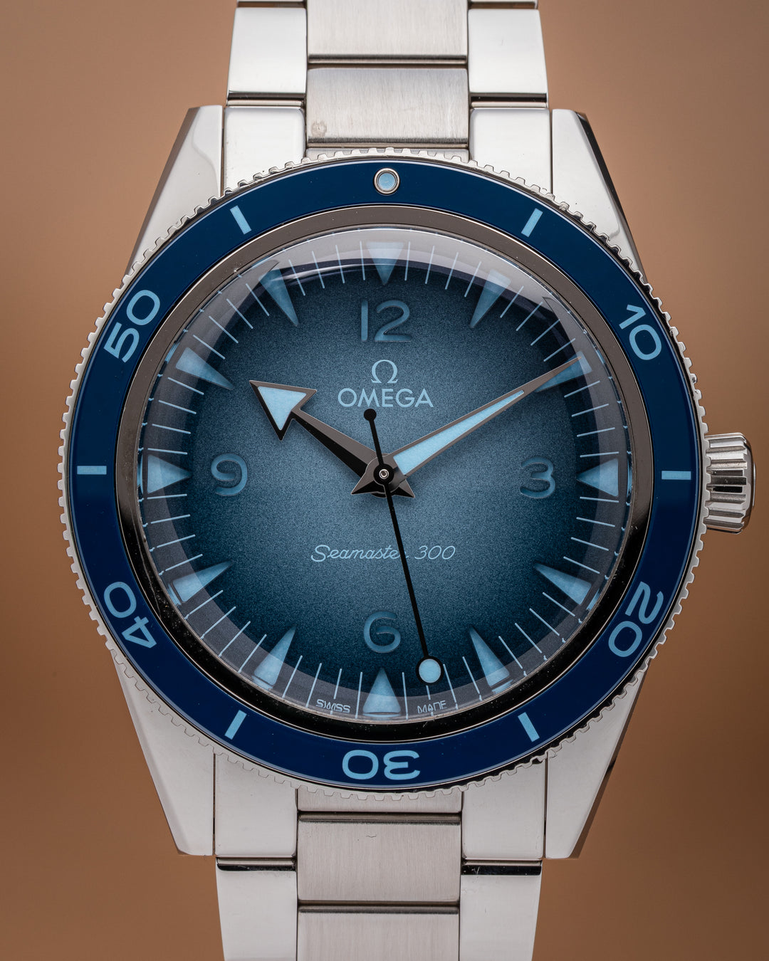 Omega Stainless Steel Seamaster 300 "Summer Blue" (234.30.41.21.03.002)
