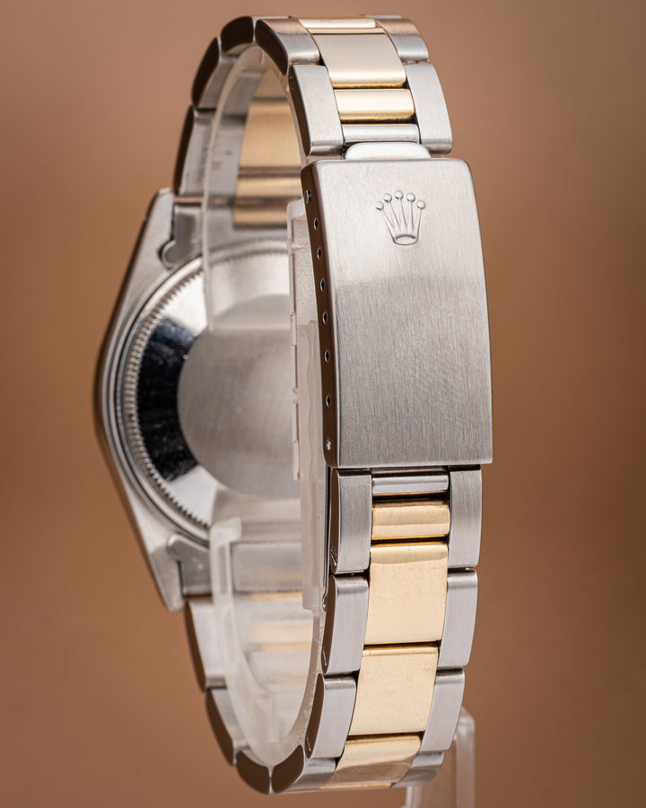 Rolex Stainless Steel and Yellow Gold Date (15053)