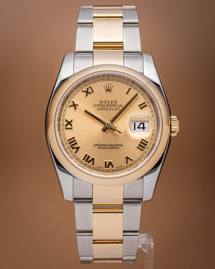 Rolex Stainless Steel and 18k Yellow Gold Datejust (116203)