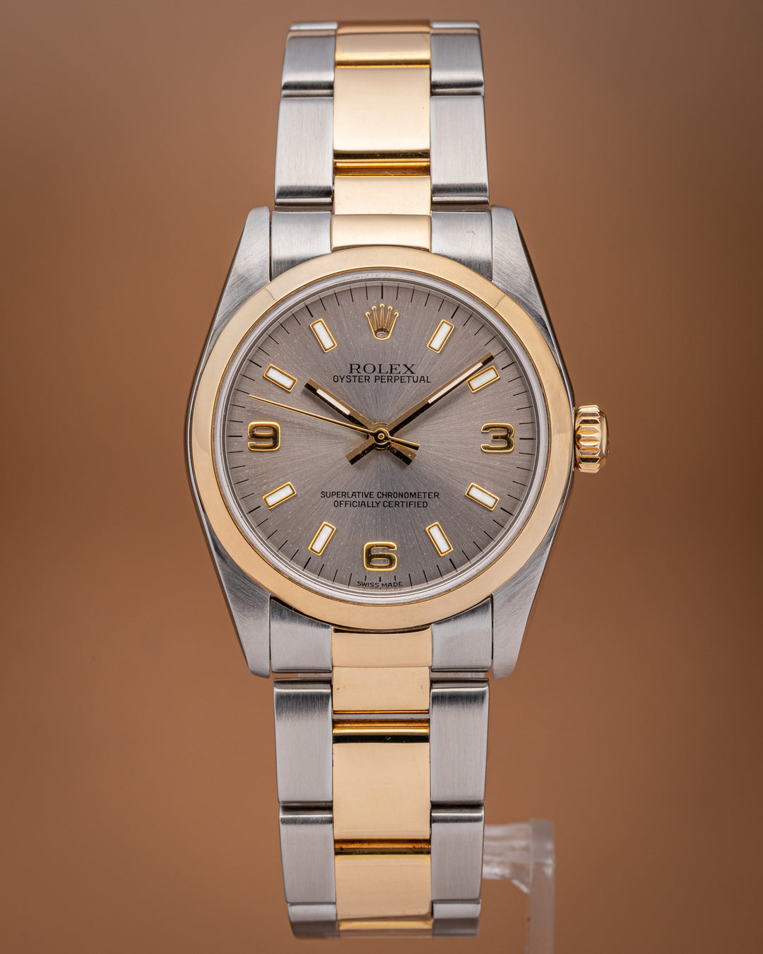 Rolex Stainless Steel and 18k Yellow Gold Women's Oyster Perpetual 31 (77483)