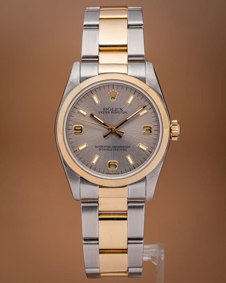 Rolex Stainless Steel and 18k Yellow Gold Women's Oyster Perpetual 31 (77483)