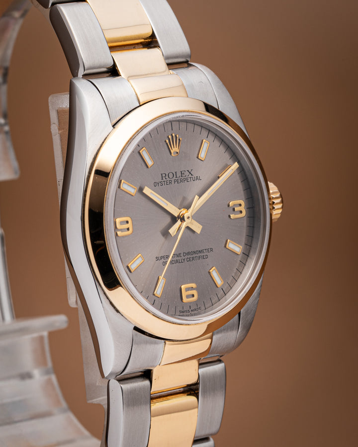 Rolex Stainless Steel and 18k Yellow Gold Women's Oyster Perpetual 31 (77483)