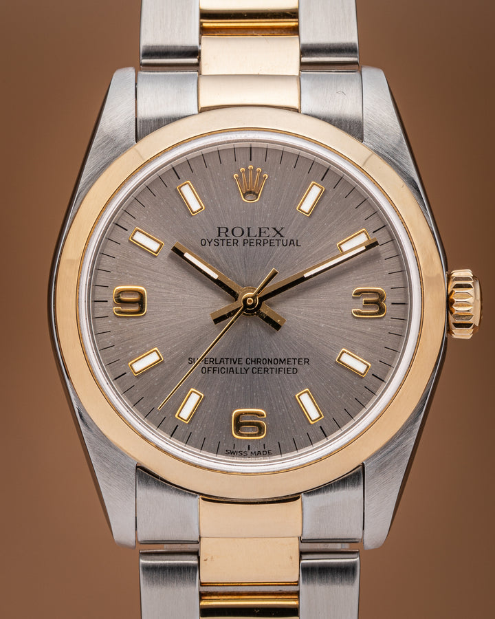Rolex Stainless Steel and 18k Yellow Gold Women's Oyster Perpetual 31 (77483)