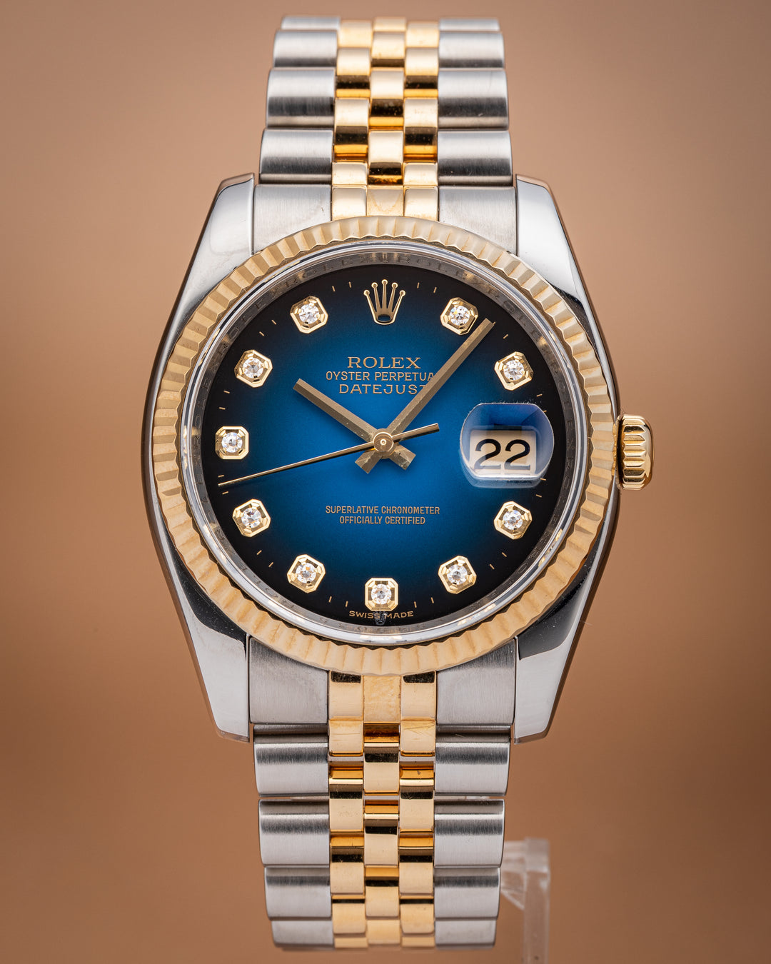 Rolex Stainless Steel and 18k Yellow Gold Datejust (116233)