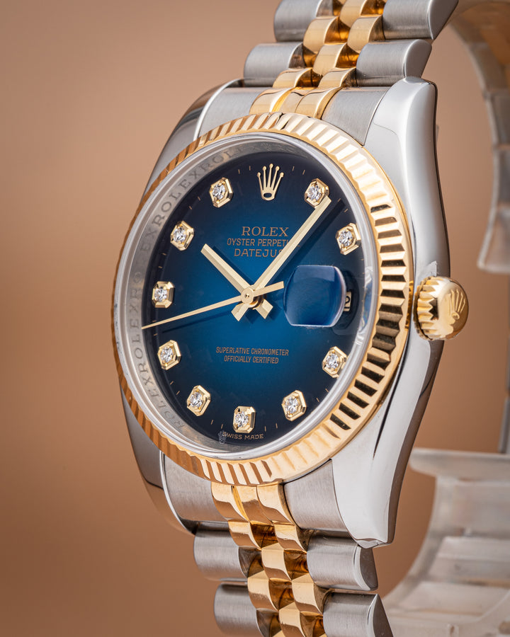 Rolex Stainless Steel and 18k Yellow Gold Datejust (116233)