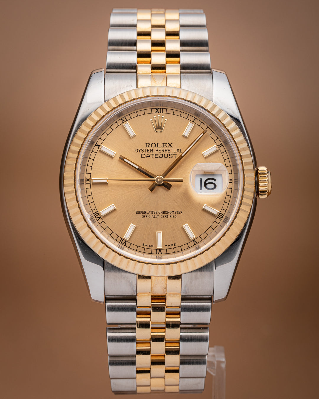 Rolex Stainless Steel and 18k Yellow Gold Datejust (116233)