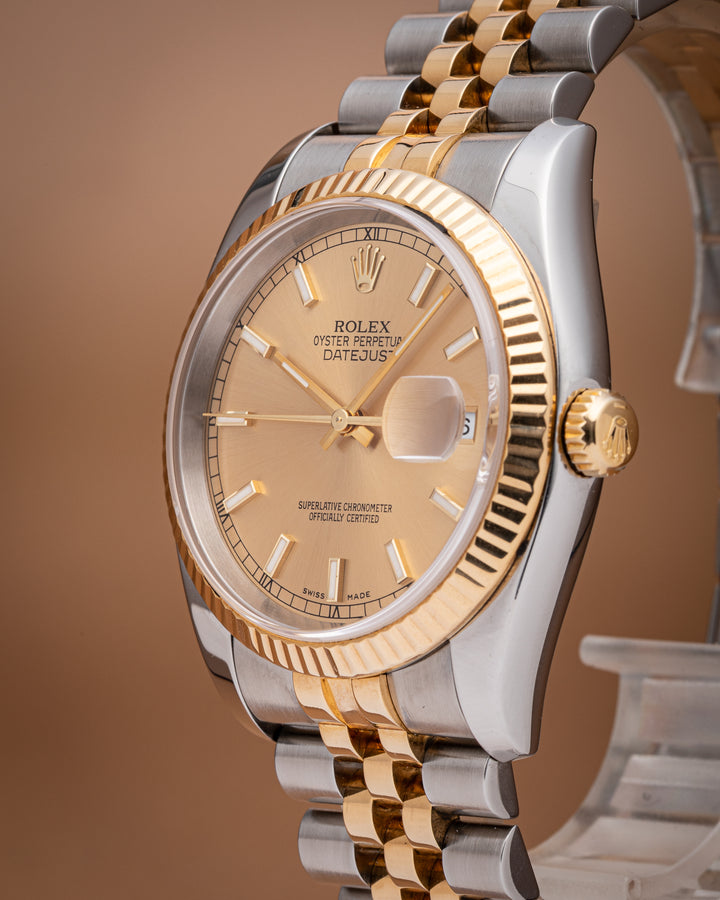 Rolex Stainless Steel and 18k Yellow Gold Datejust (116233)