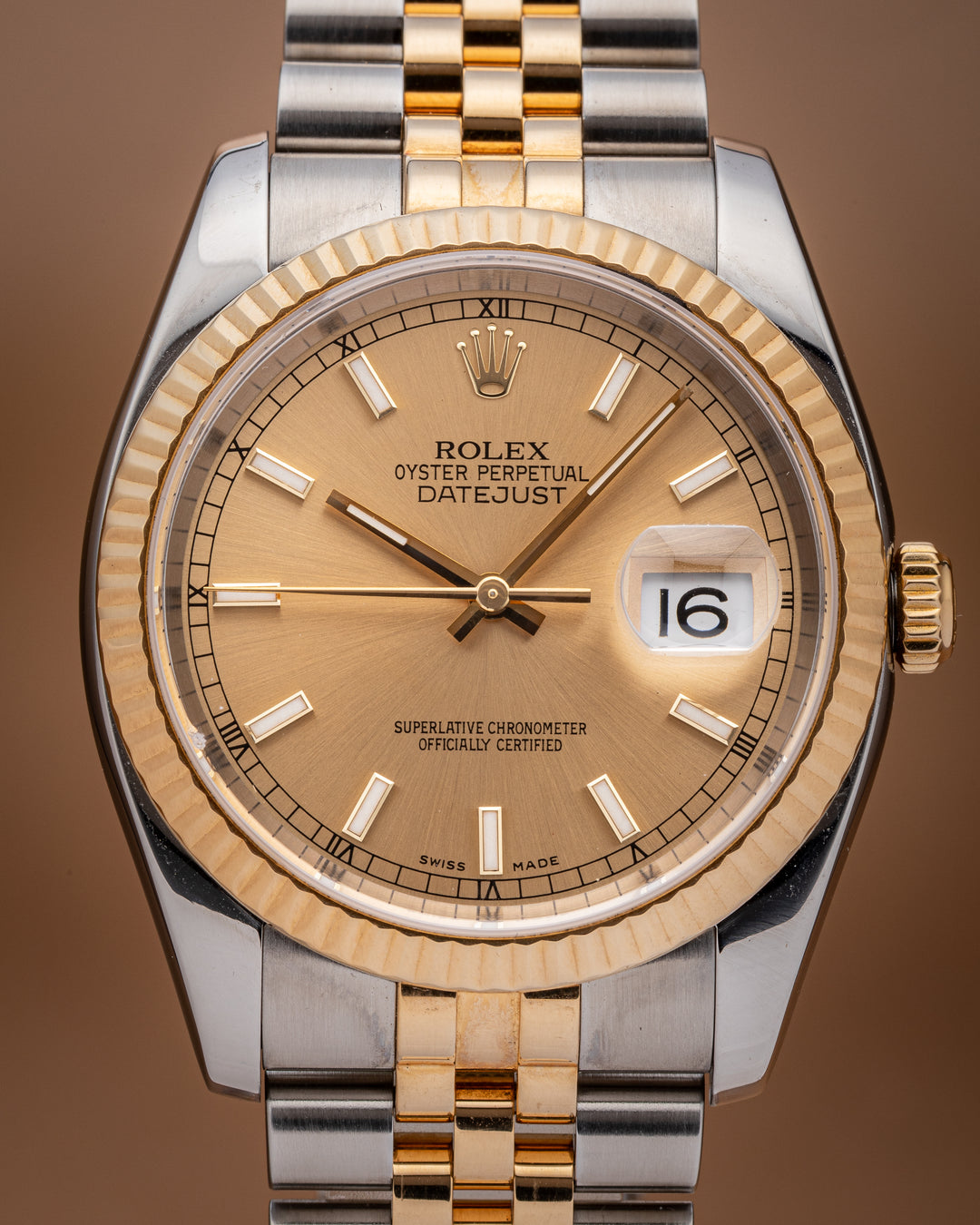Rolex Stainless Steel and 18k Yellow Gold Datejust (116233)