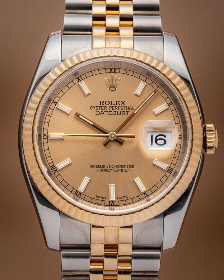 Rolex Stainless Steel and 18k Yellow Gold Datejust (116233)