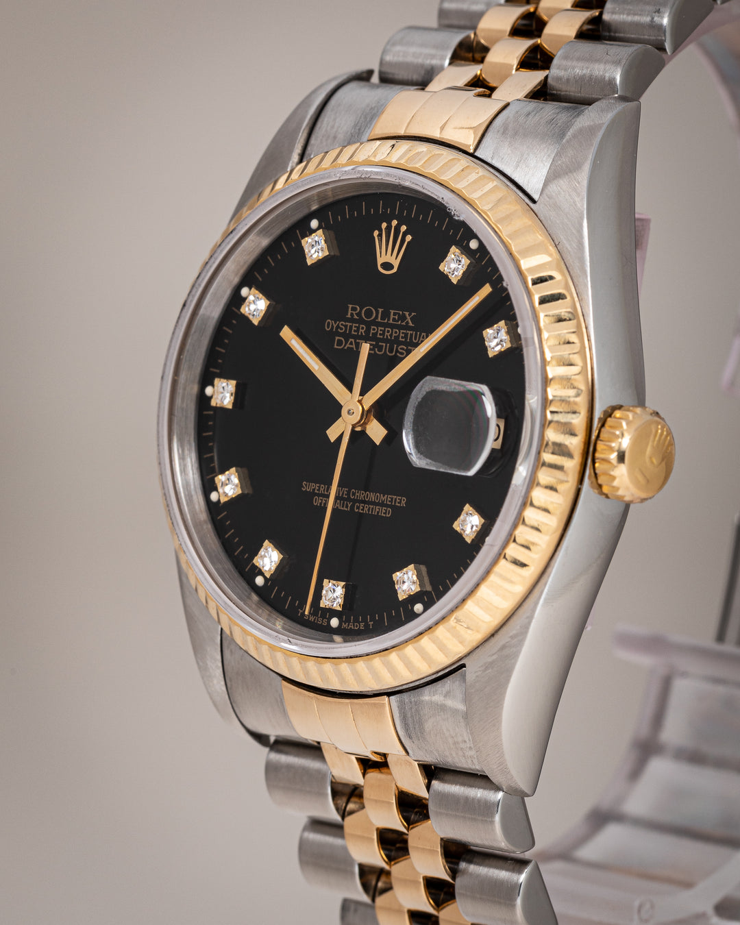 Rolex Stainless Steel and 18k Yellow Gold Datejust (16233)