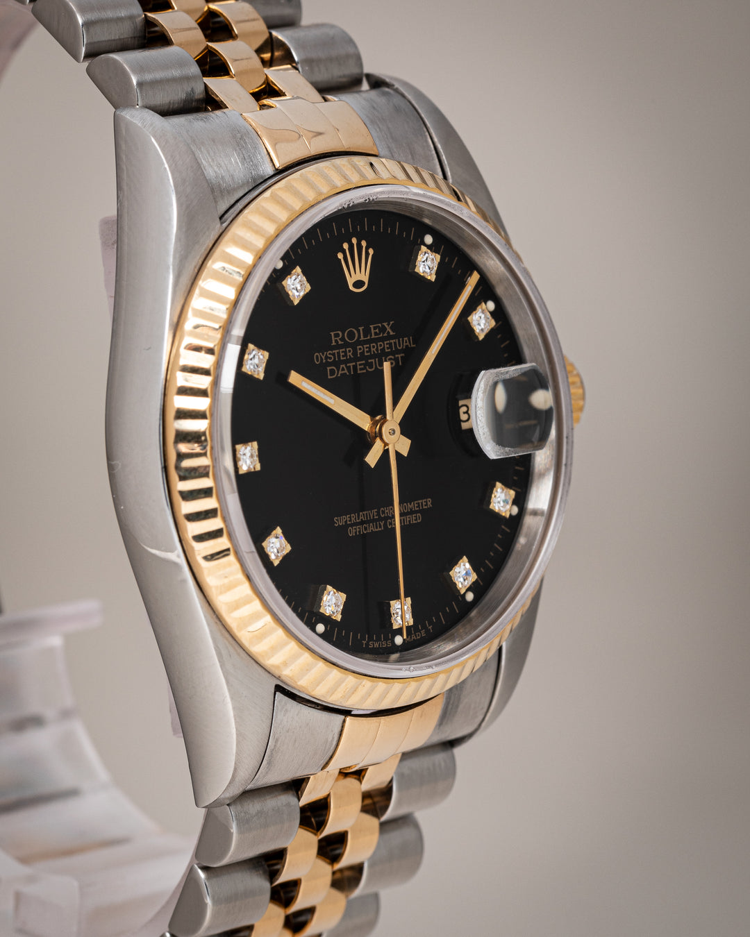 Rolex Stainless Steel and 18k Yellow Gold Datejust (16233)