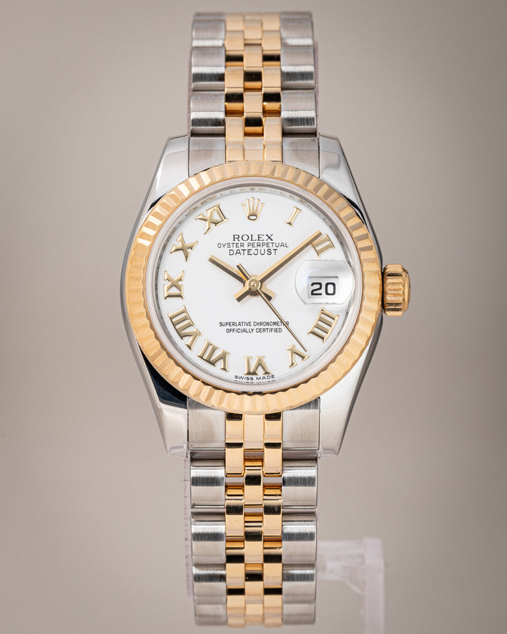 Rolex Stainless Steel and 18k Yellow Gold Women's Datejust (179173)