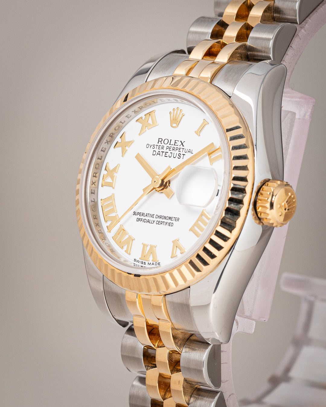 Rolex Stainless Steel and 18k Yellow Gold Women's Datejust (179173)