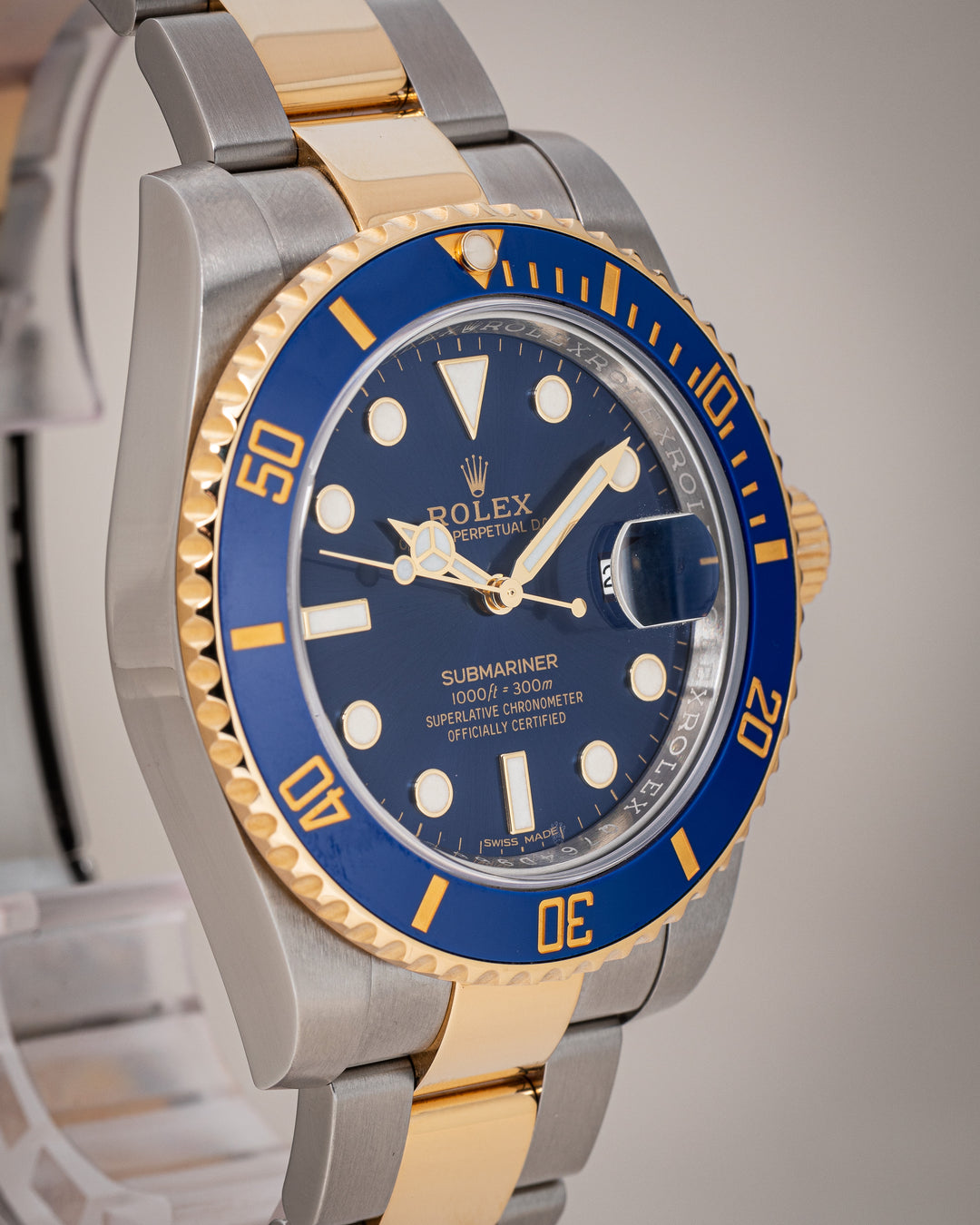 Rolex Stainless Steel and 18k Yellow Gold Submariner Date (116613LB)