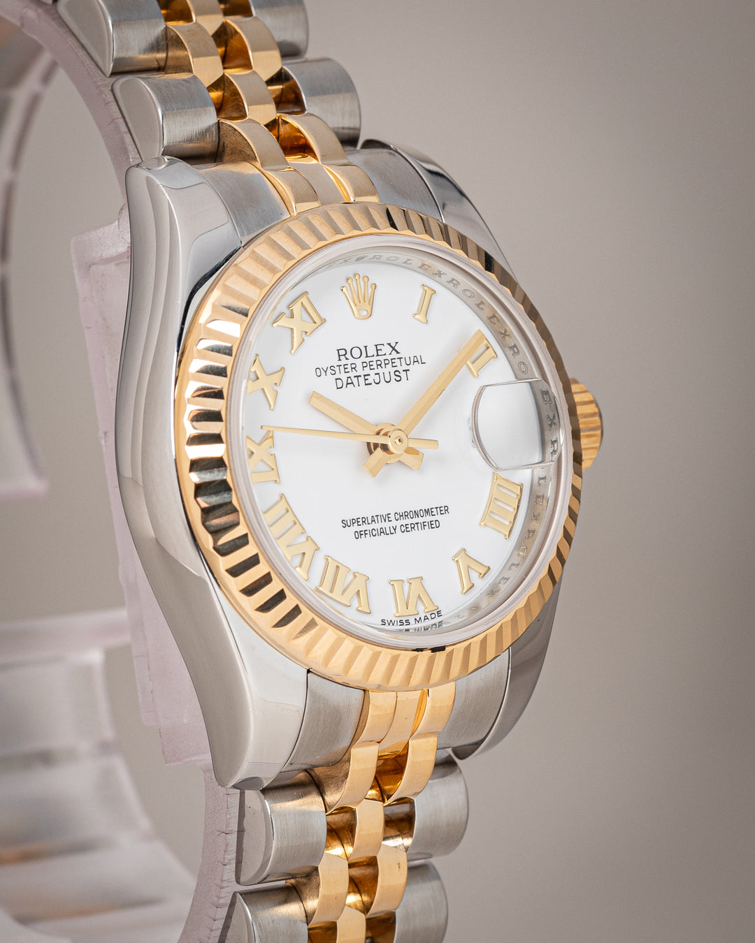 Rolex Stainless Steel and 18k Yellow Gold Women's Datejust (179173)