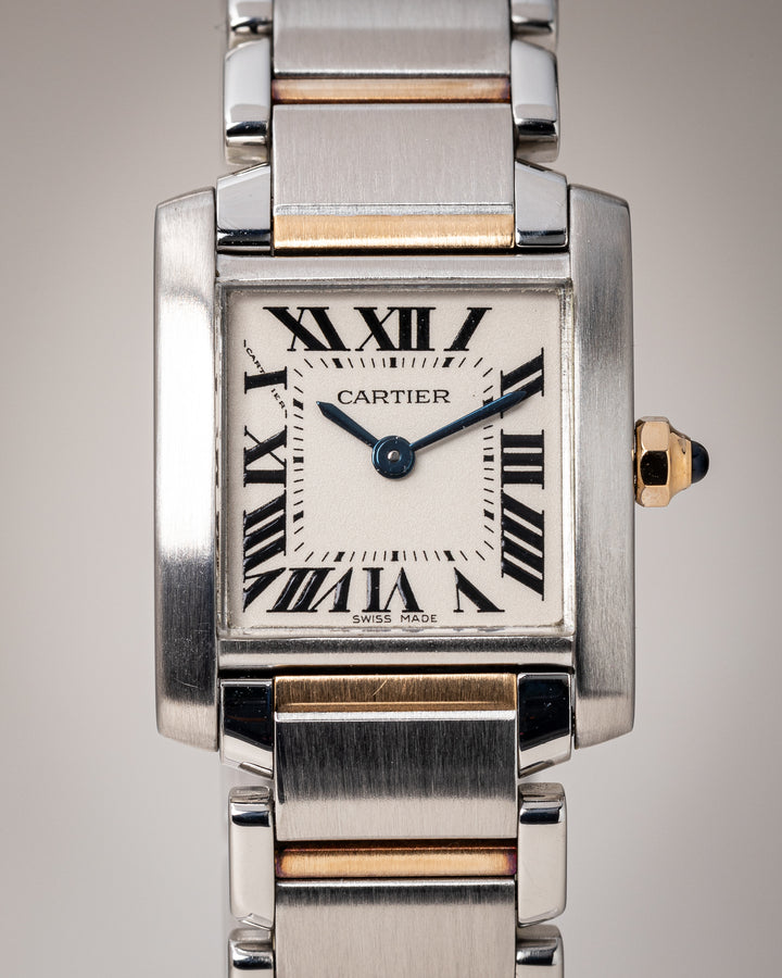 Cartier Two Tone Women's Tank Francaise Quartz (2300)