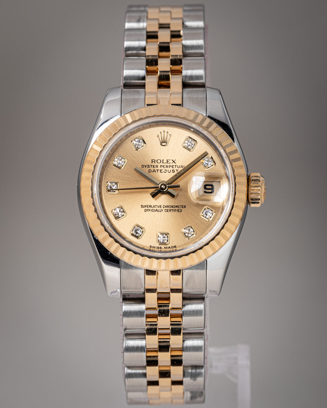 Rolex Stainless Steel and 18k Yellow Gold Women's Datejust (179173)