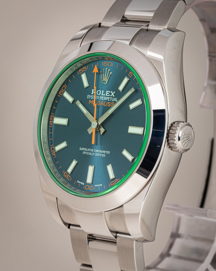 Rolex Stainless Steel Milgauss "Z-Blue" (116400GV)