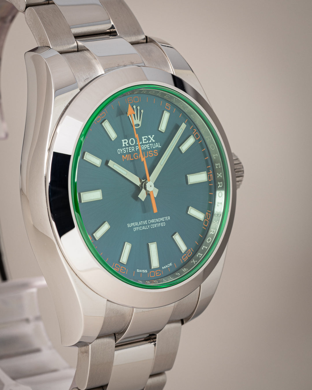 Rolex Stainless Steel Milgauss "Z-Blue" (116400GV)