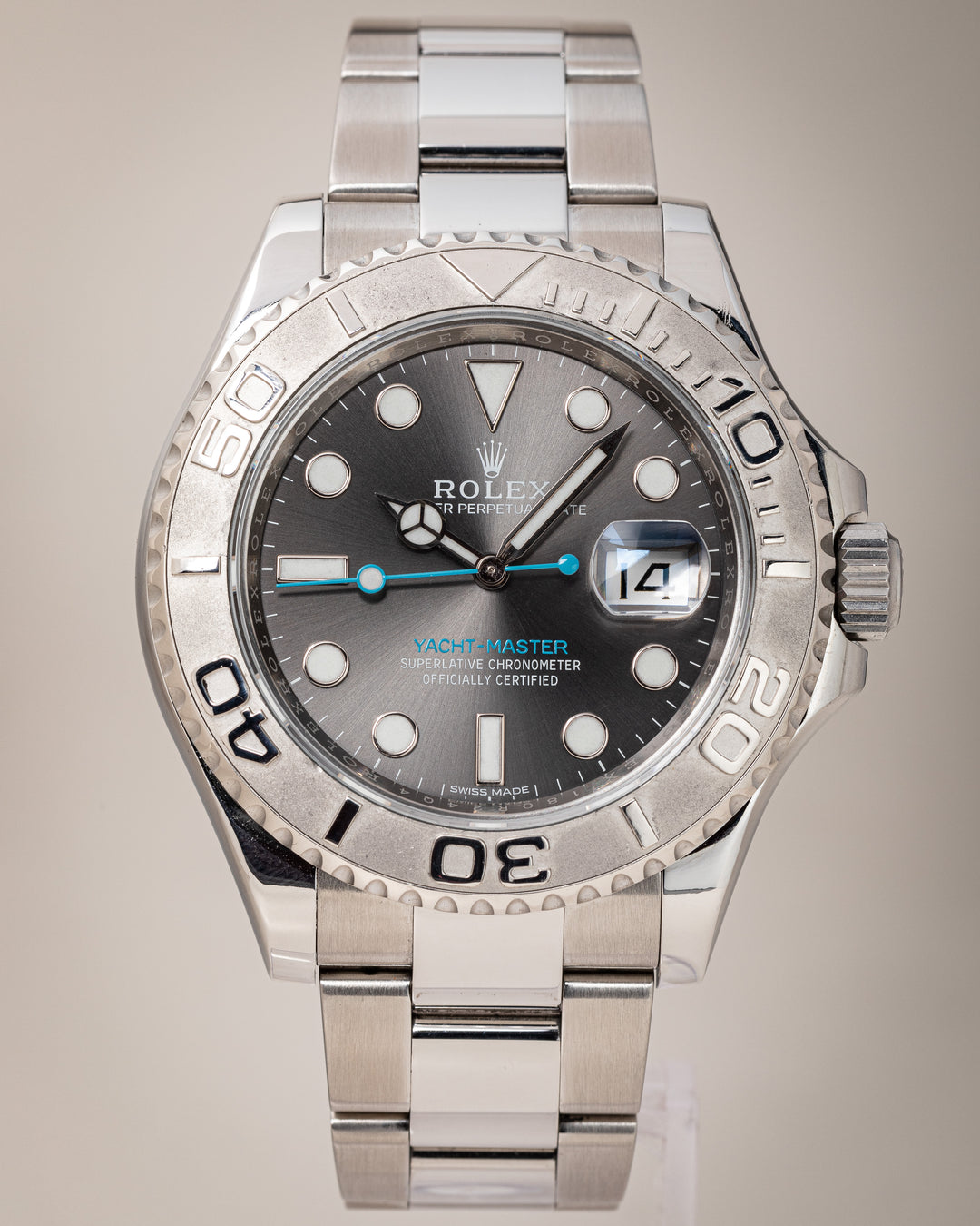 Rolex Stainless Steel and Platinum Yacht-Master (116622)