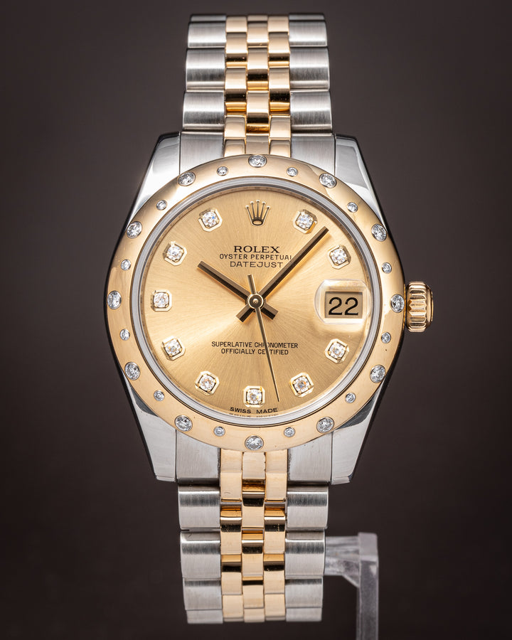 Rolex Stainless Steel and 18k Yellow Gold Women's Datejust (178343)