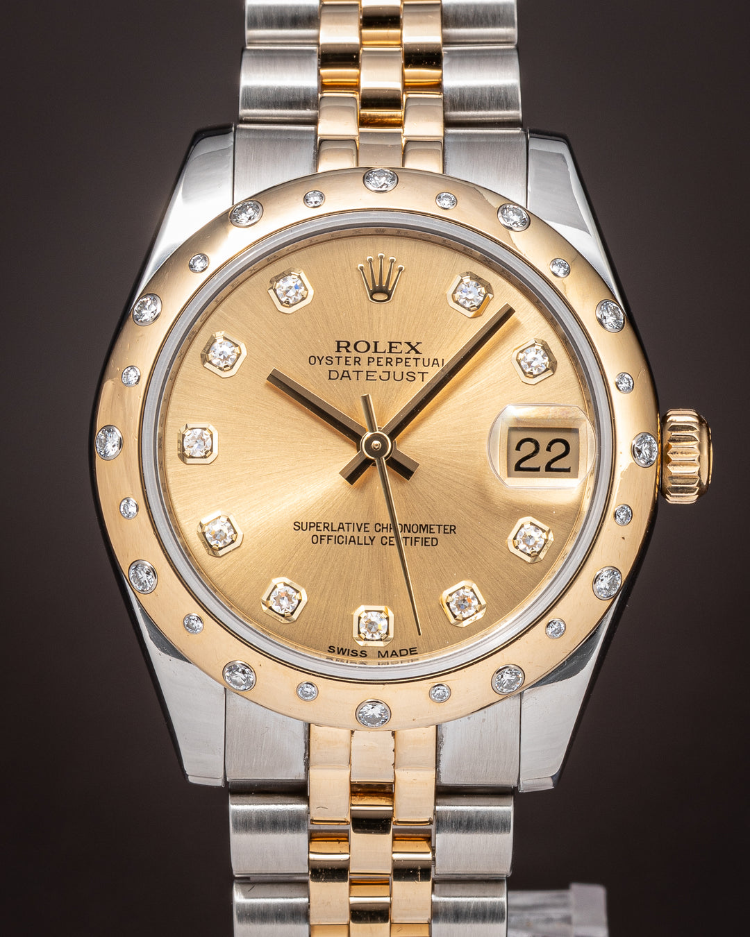 Rolex Stainless Steel and 18k Yellow Gold Women's Datejust (178343)