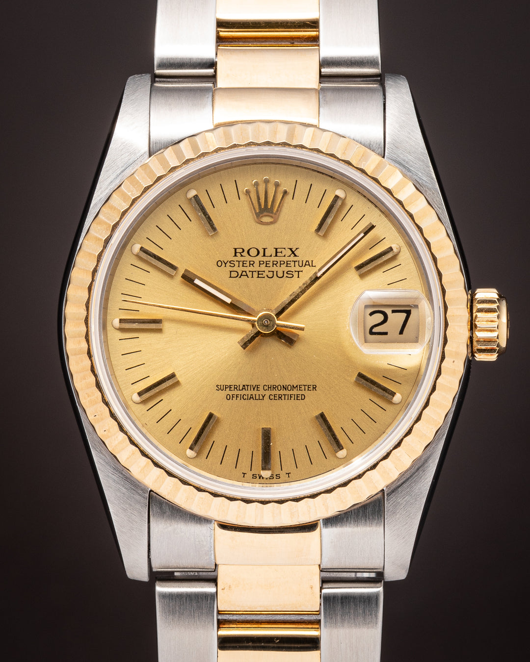Rolex Stainless Steel and 18k Yellow Gold Women's Datejust (68273)