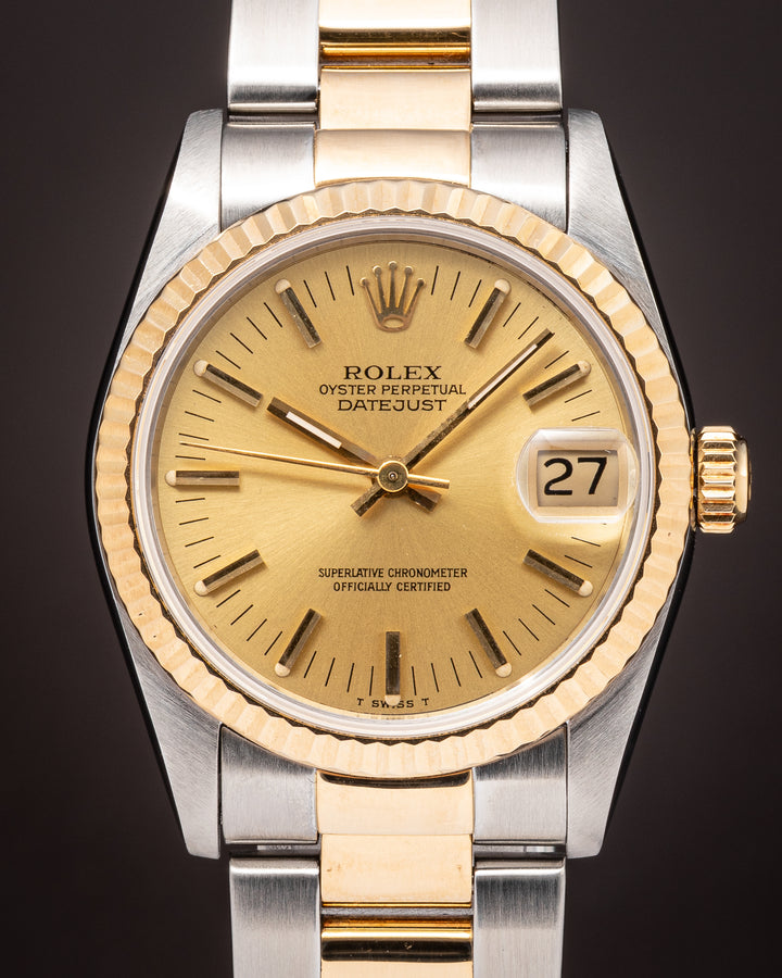 Rolex Stainless Steel and 18k Yellow Gold Women's Datejust (68273)