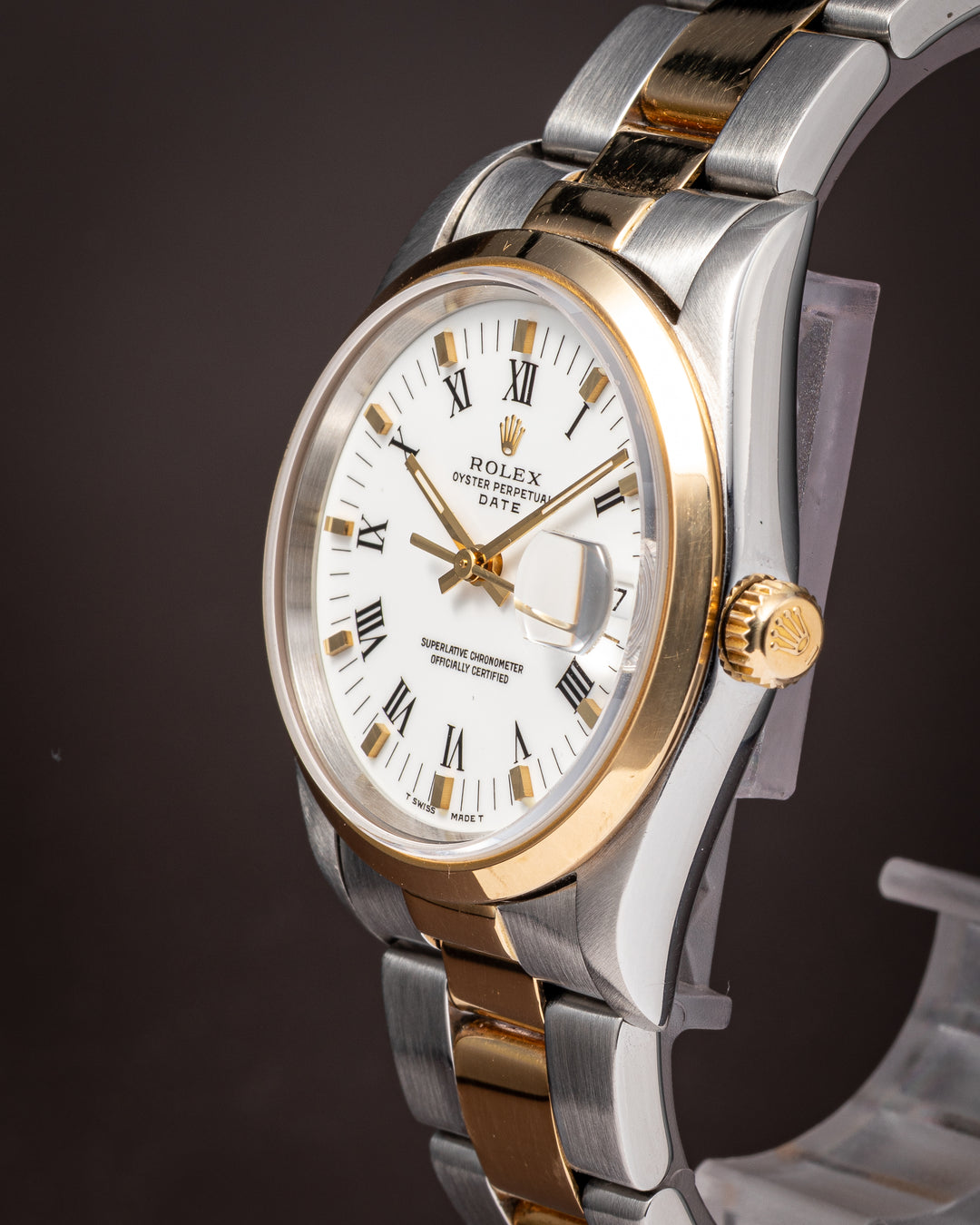 Rolex Stainless Steel and 18k Yellow Gold Date (15203)