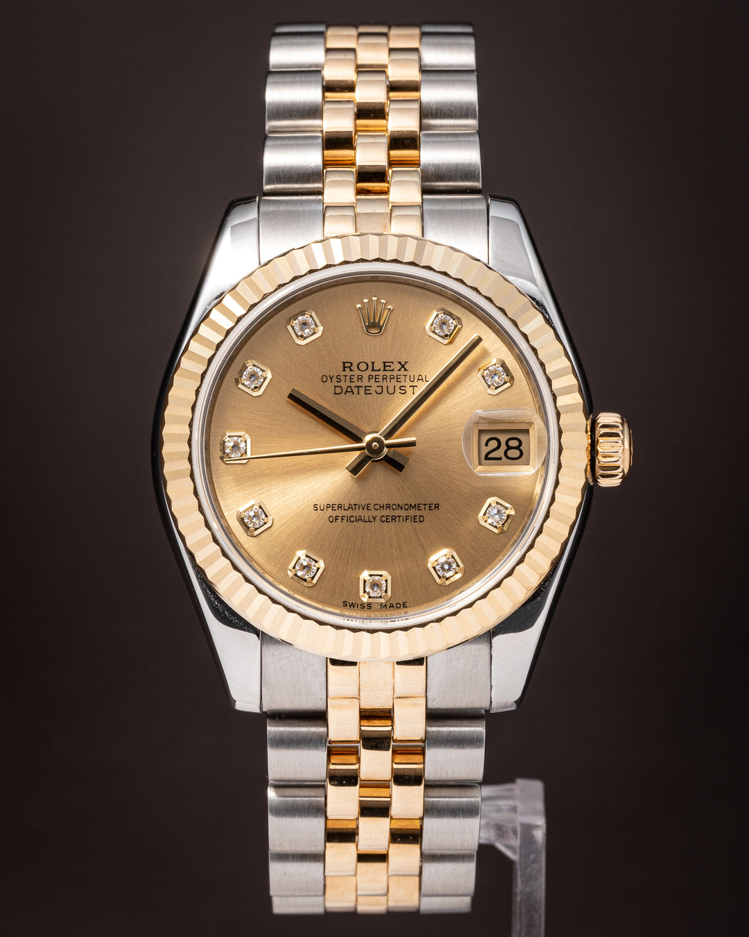 Rolex Stainless Steel and 18k Yellow Gold Women's Datejust (178273)
