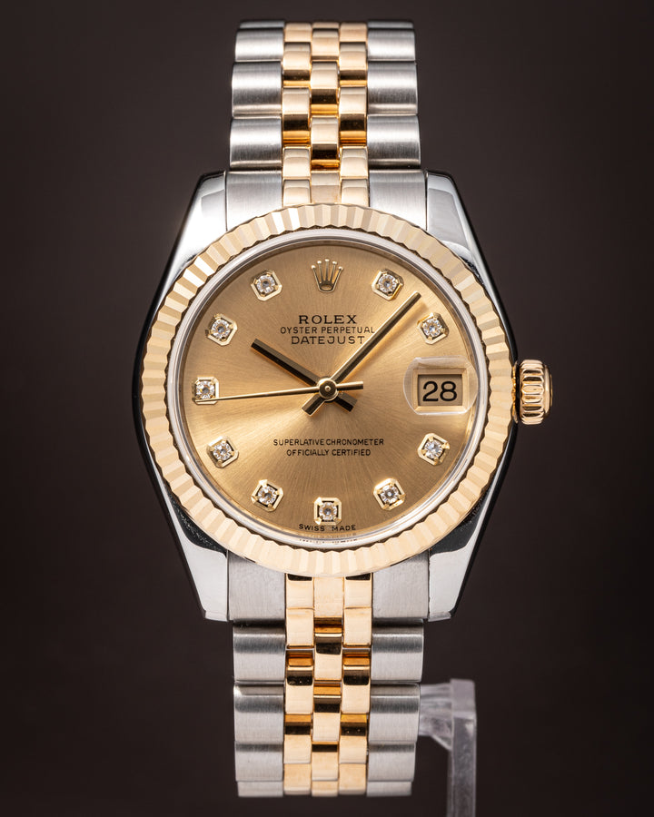 Rolex Stainless Steel and 18k Yellow Gold Women's Datejust (178273)