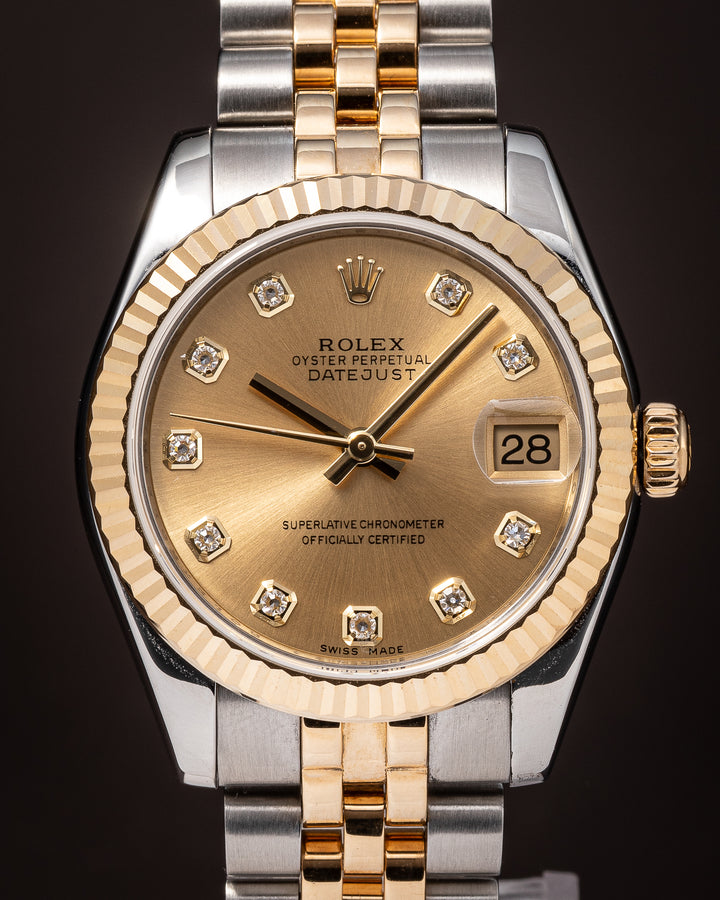 Rolex Stainless Steel and 18k Yellow Gold Women's Datejust (178273)
