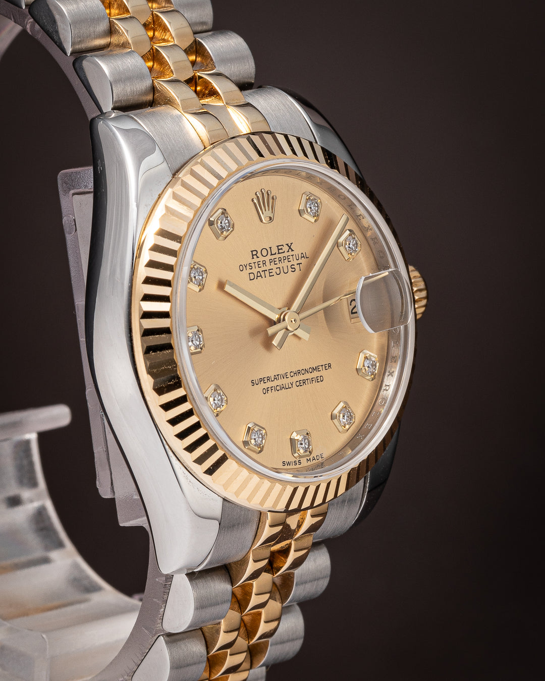 Rolex Stainless Steel and 18k Yellow Gold Women's Datejust (178273)