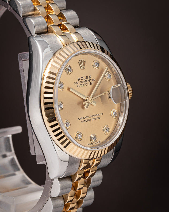 Rolex Stainless Steel and 18k Yellow Gold Women's Datejust (178273)