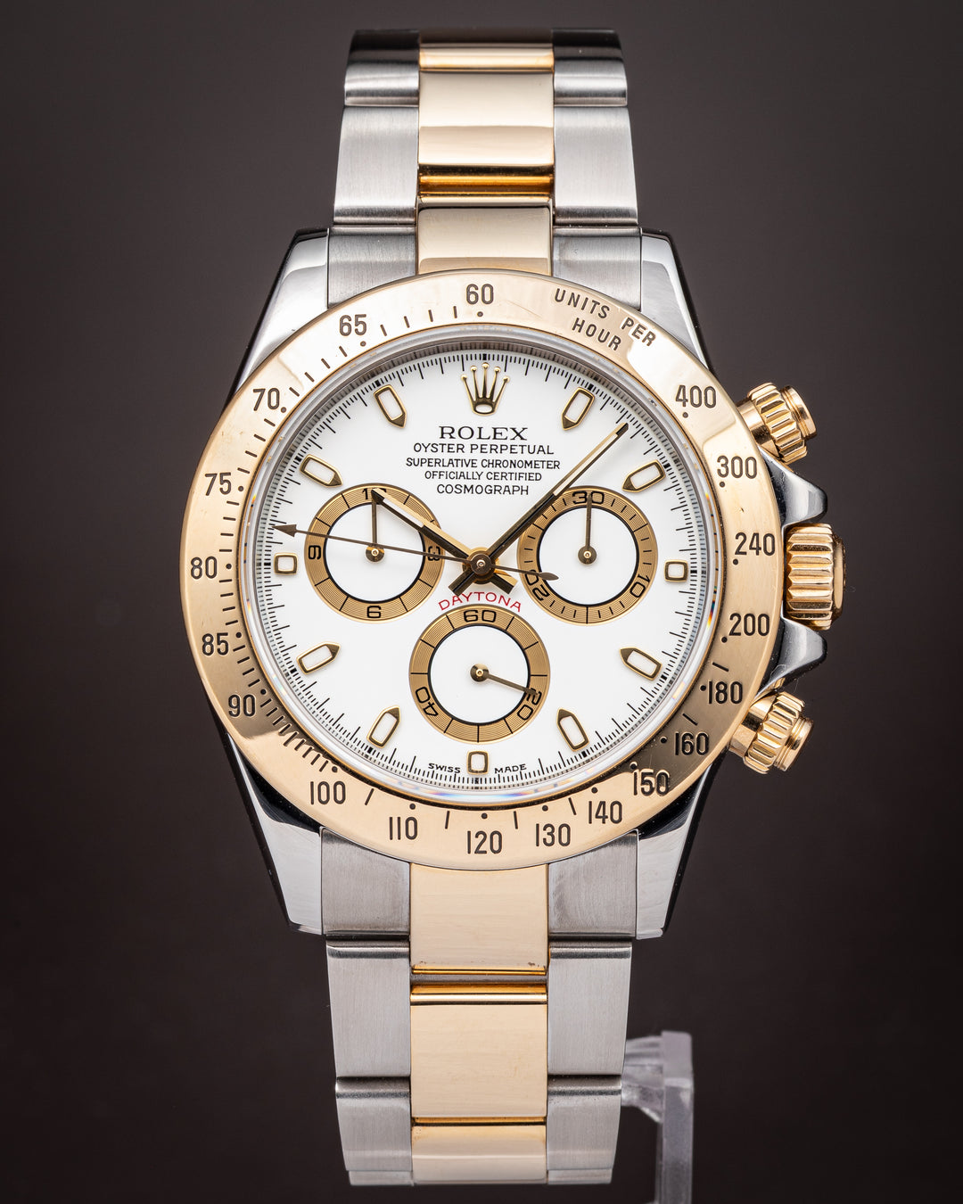 Rolex Stainless Steel and 18k Yellow Gold Cosmograph Daytona (116523)